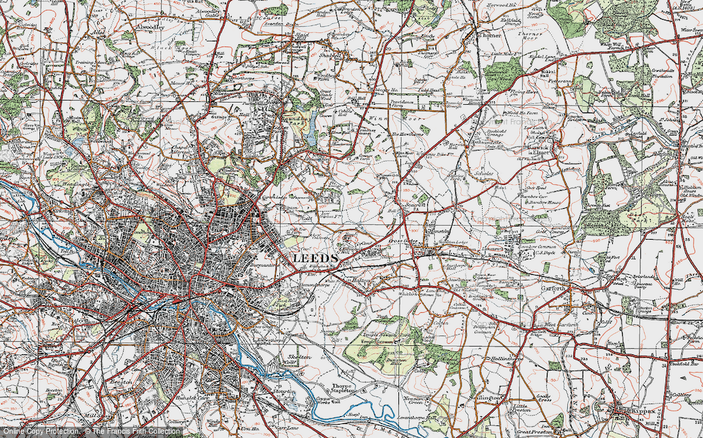 Old Map of Brooklands, 1925 in 1925