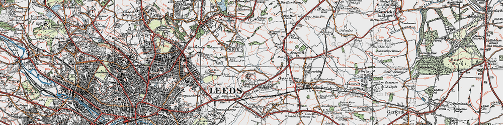 Old map of Brooklands in 1925