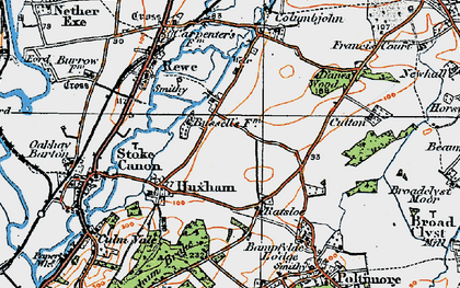Old map of Belfield Ho in 1919