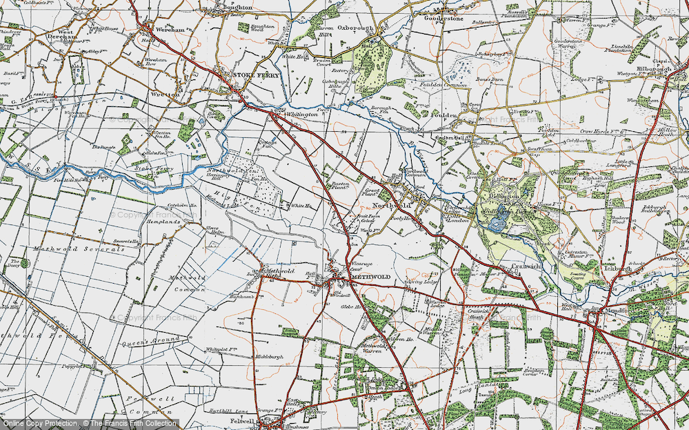 Old Map of Brookville, 1921 in 1921