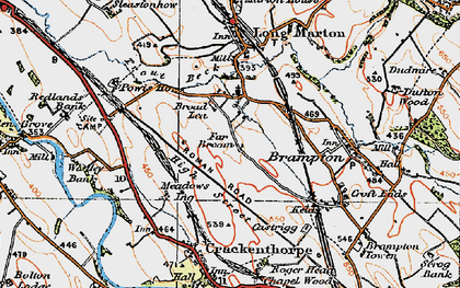 Old map of Broom in 1925