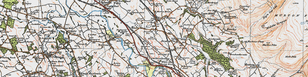 Old map of Broom in 1925