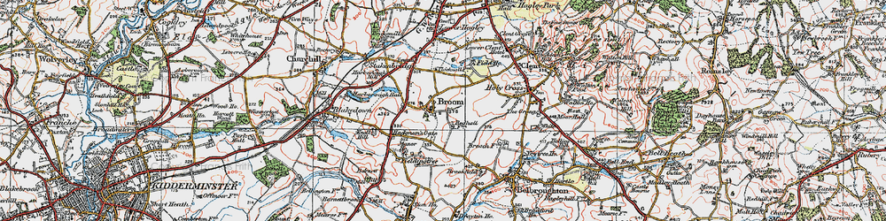 Old map of Broome in 1921