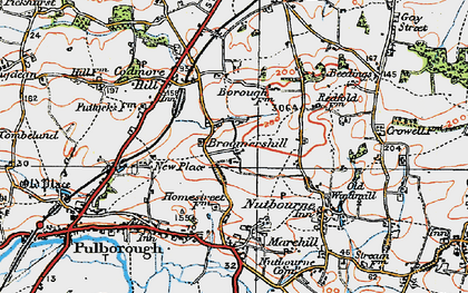 Old map of Broomershill in 1920