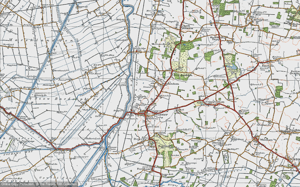 Old Map of Broomhill, 1922 in 1922