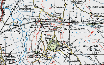 Old map of Broomhill in 1924
