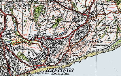 Old map of Broomsgrove in 1921