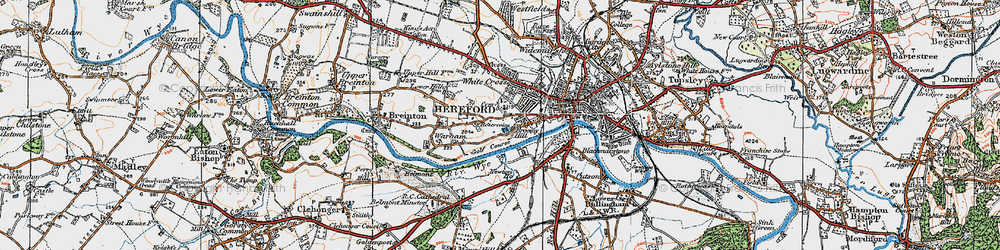 Old map of Broomy Hill in 1920