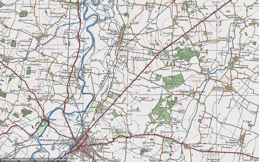 Old Map of Brough, 1923 in 1923