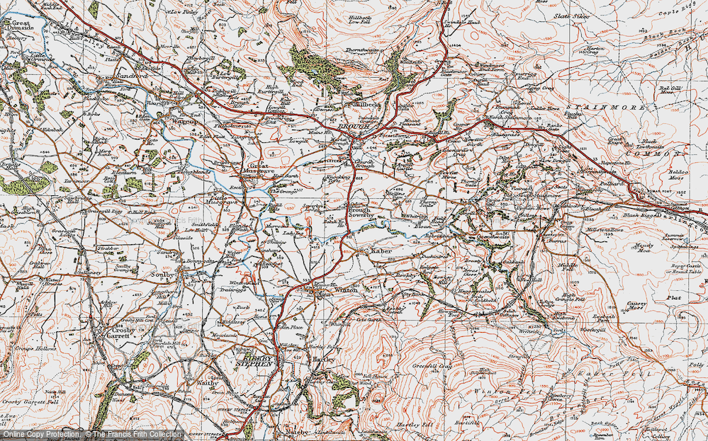 Old Map of Brough Sowerby, 1925 in 1925