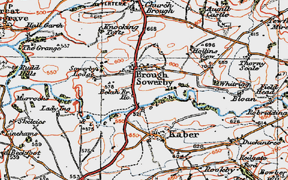 Old map of Belahbridge Ho in 1925
