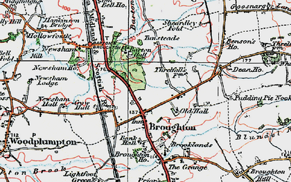 Old map of Benson's Ho in 1924