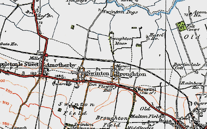 Old map of Broughton Moor in 1924