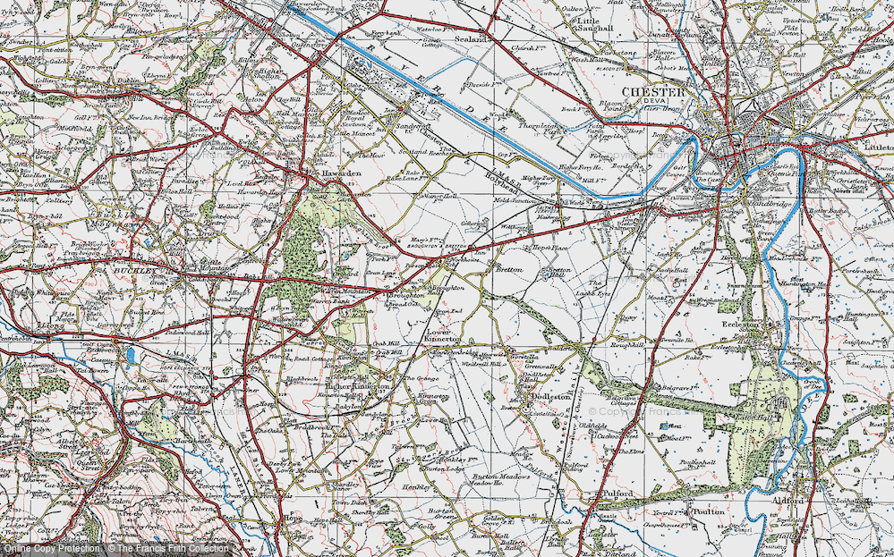 Old Map of Broughton, 1924 in 1924
