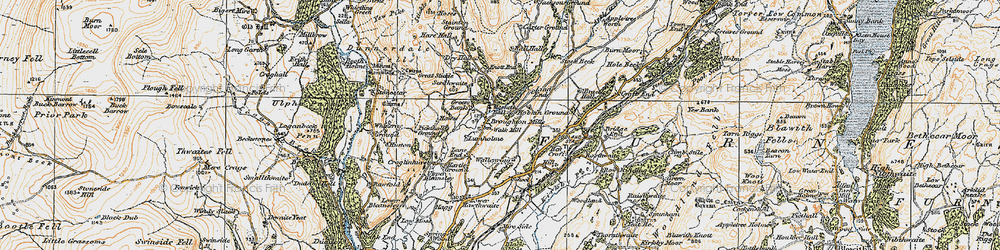 Old map of Lind End in 1925
