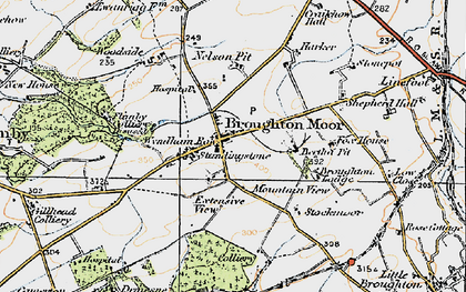 Old map of Broughton Moor in 1925