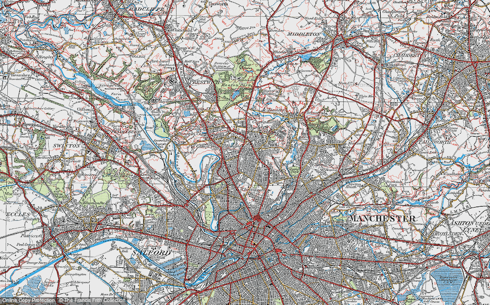 Old Map of Broughton Park, 1924 in 1924