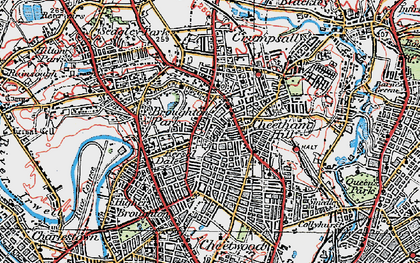 Old map of Broughton Park in 1924