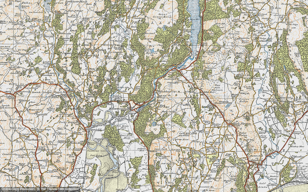 Old Map of Brow Edge, 1925 in 1925