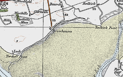 Old map of Baurch in 1925
