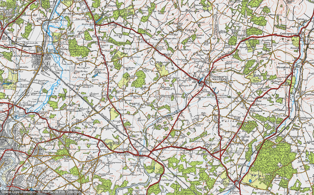 Old Map of Brown Heath, 1919 in 1919