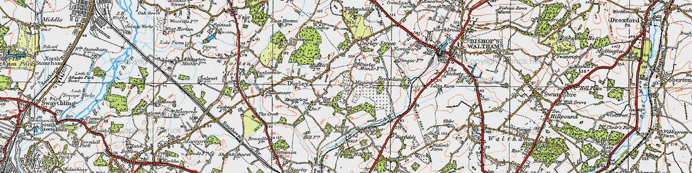 Old map of Brown Heath in 1919