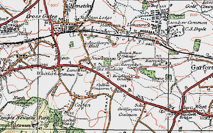 Old map of Brown Moor in 1925