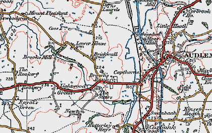 Old map of Brown's Bank in 1921