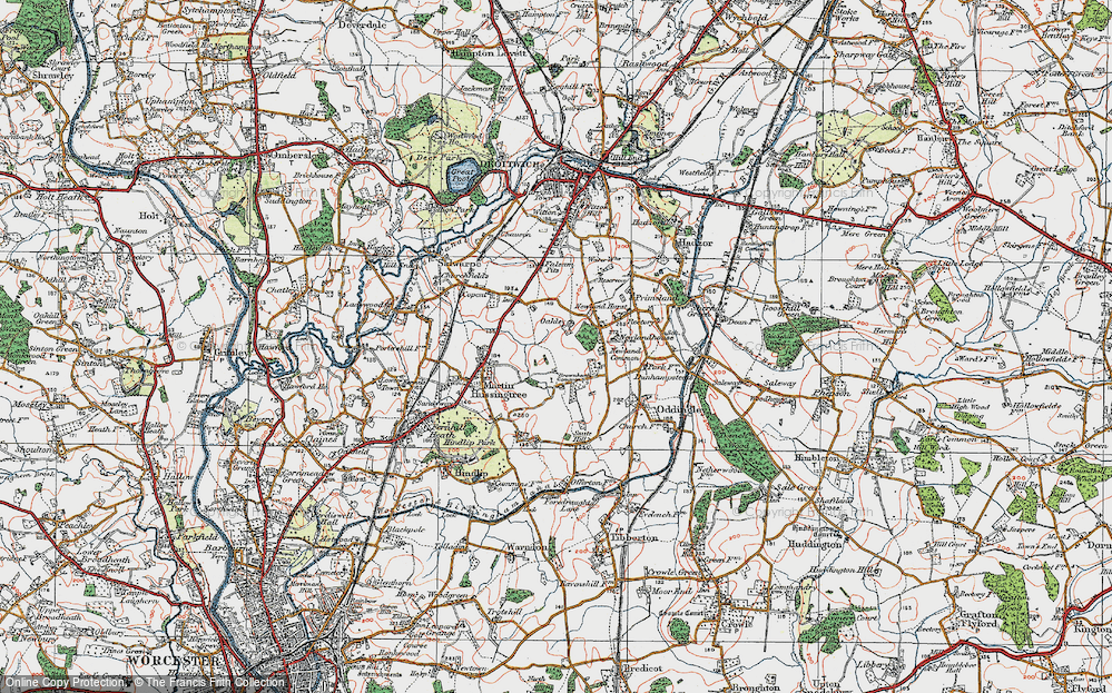 Old Map of Brownheath Common, 1919 in 1919