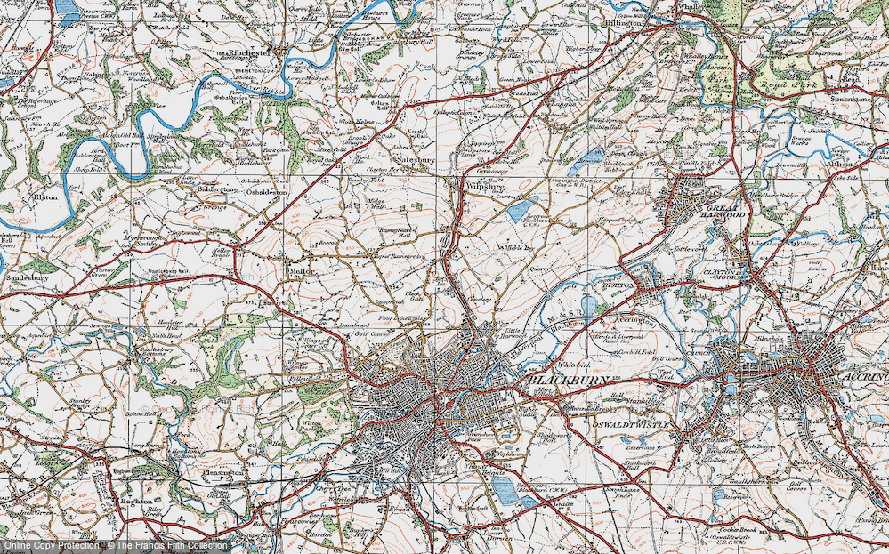 Old Map of Brownhill, 1924 in 1924