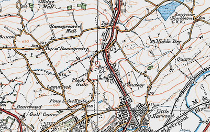 Old map of Brownhill in 1924