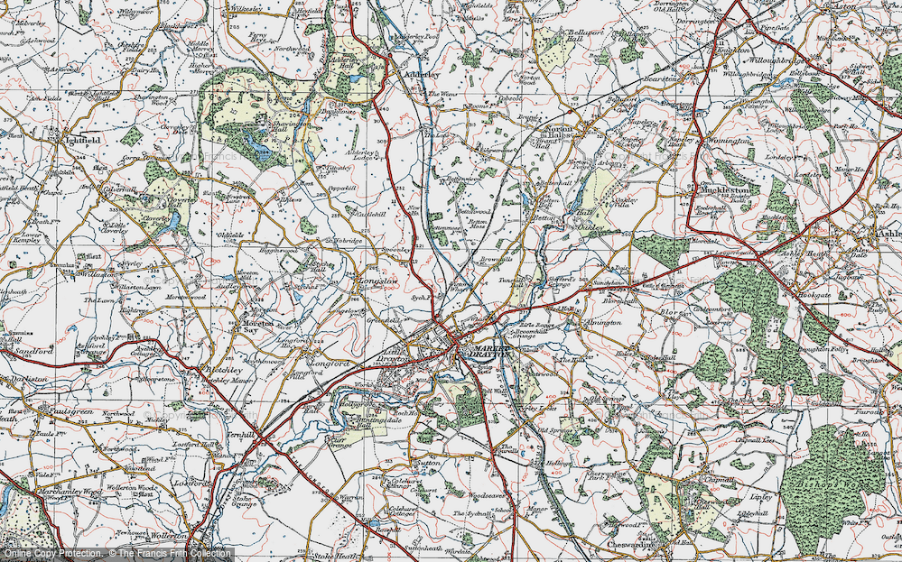 Old Map of Brownhills, 1921 in 1921