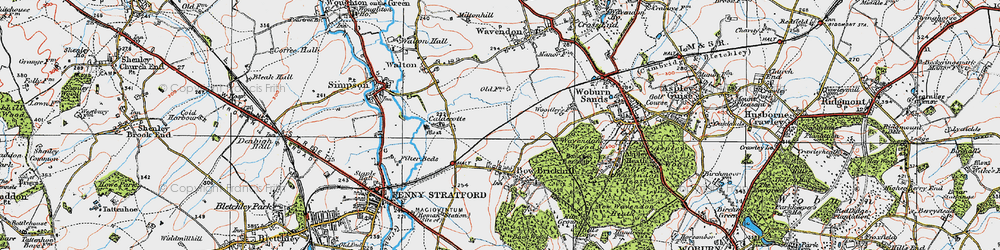 Old map of Browns Wood in 1919