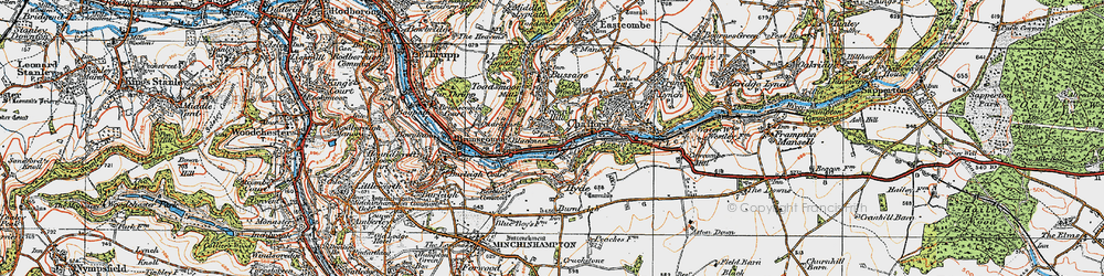 Old map of Brownshill in 1919