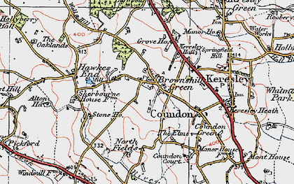 Old map of Brownshill Green in 1920