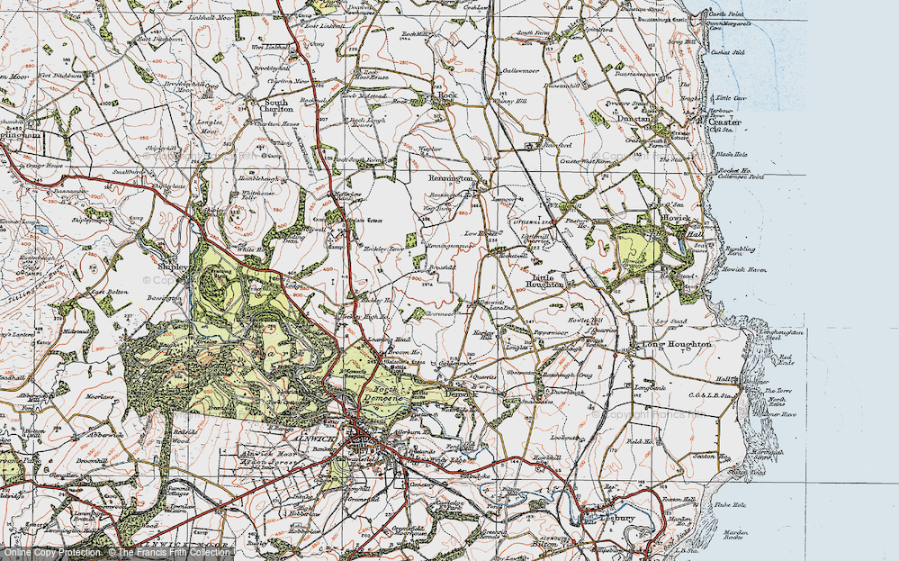 Old Map of Broxfield, 1926 in 1926