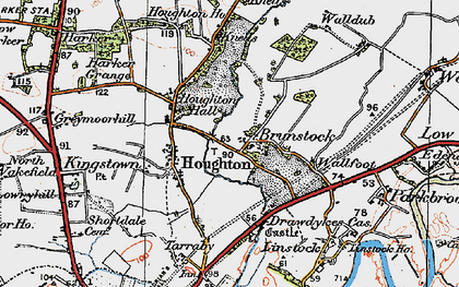 Old map of High Knells in 1925