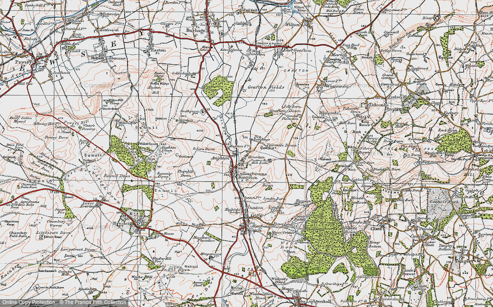 Old Map of Brunton, 1919 in 1919