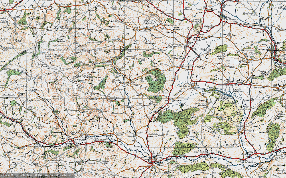 Old Map of Bryn, 1920 in 1920