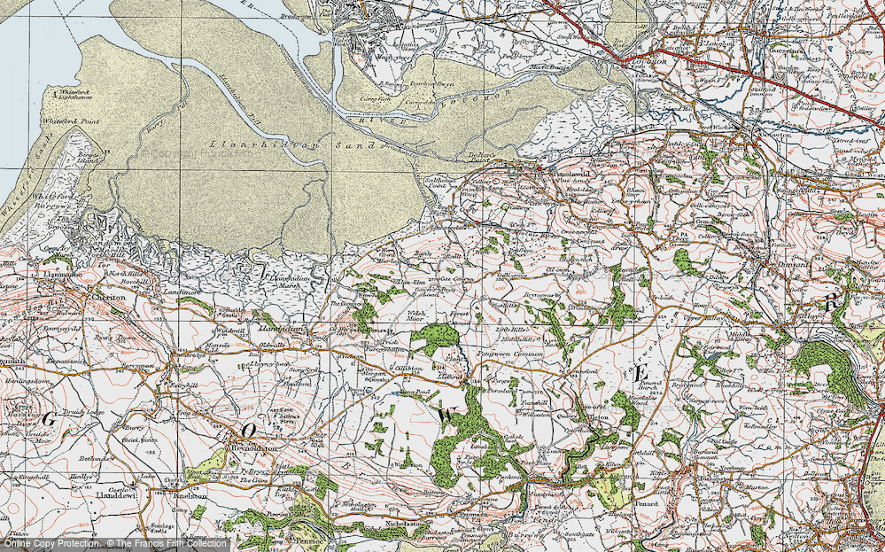 Old Map of Bryn, 1923 in 1923
