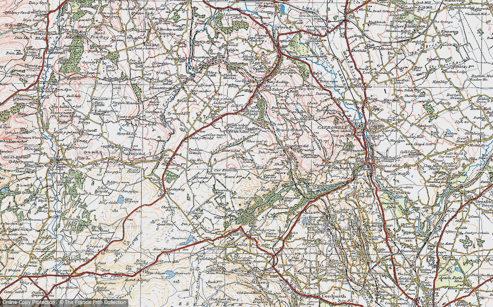 Old Map of Bryn Common, 1924 in 1924