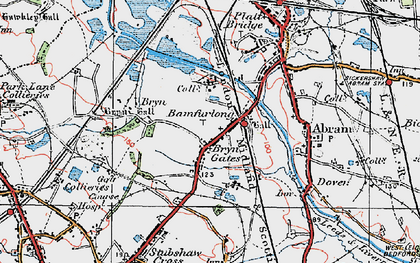 Old map of Bryn Gates in 1924