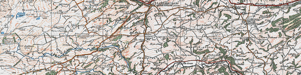 Old map of Bryn-penarth in 1921