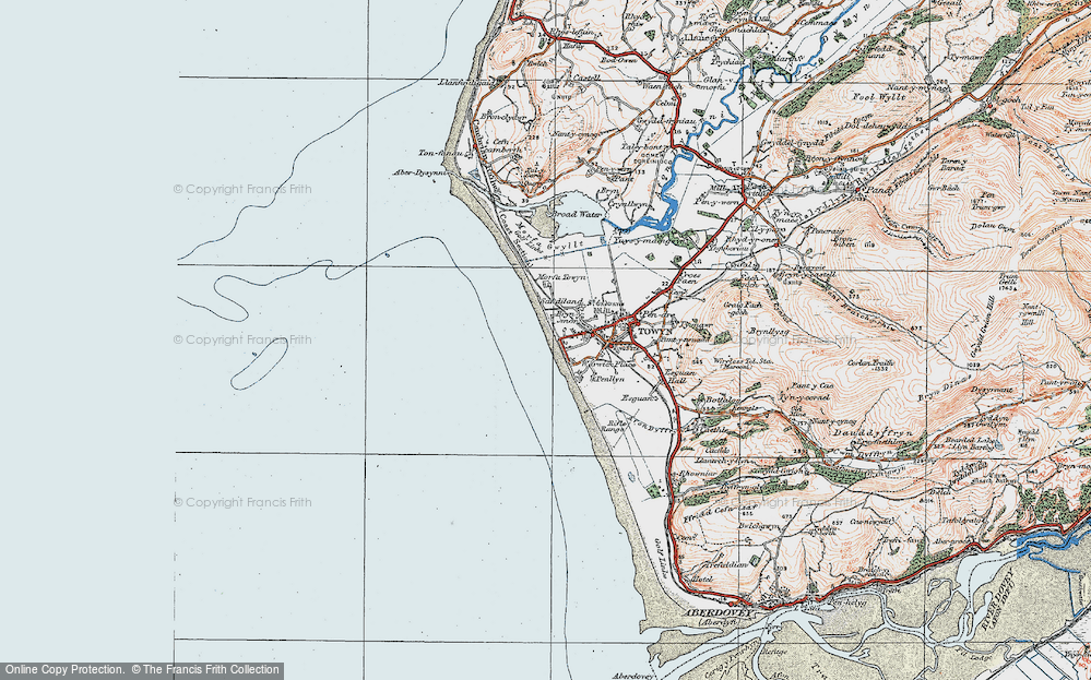 Old Map of Bryn-y-mor, 1922 in 1922