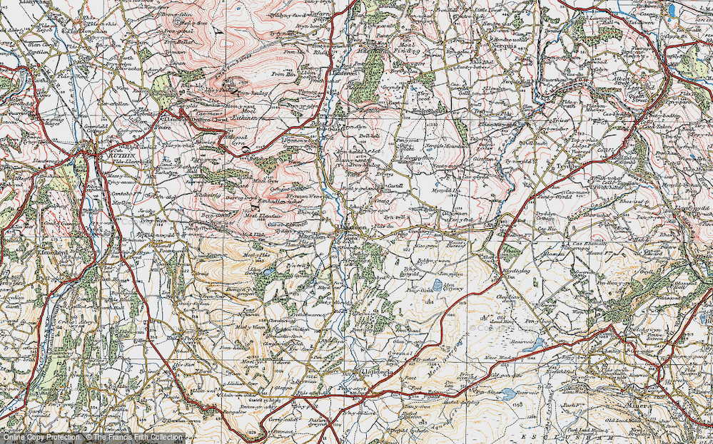 Old Map of Bryn-yr-ogof, 1924 in 1924