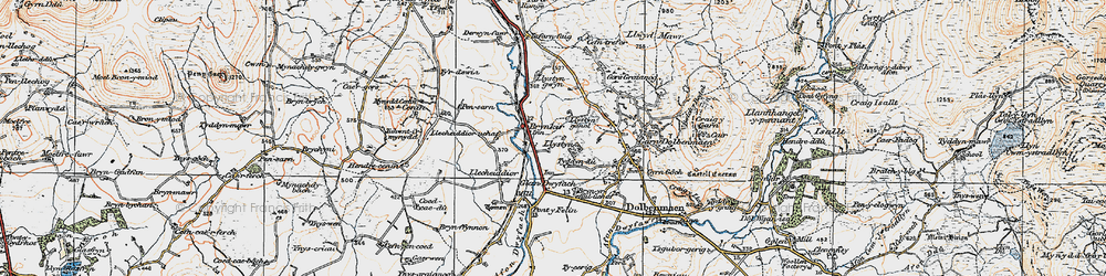 Old map of Bryncir in 1922