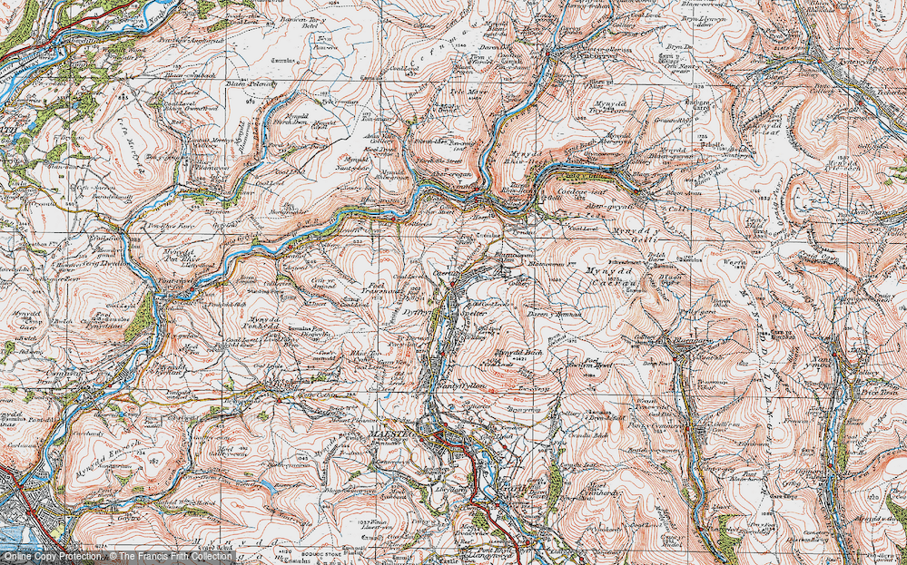 Old Map of Brynheulog, 1923 in 1923