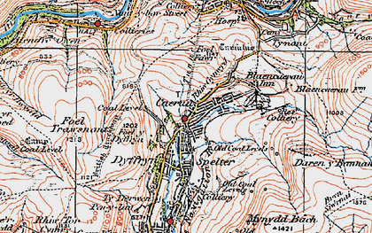 Old map of Brynheulog in 1923
