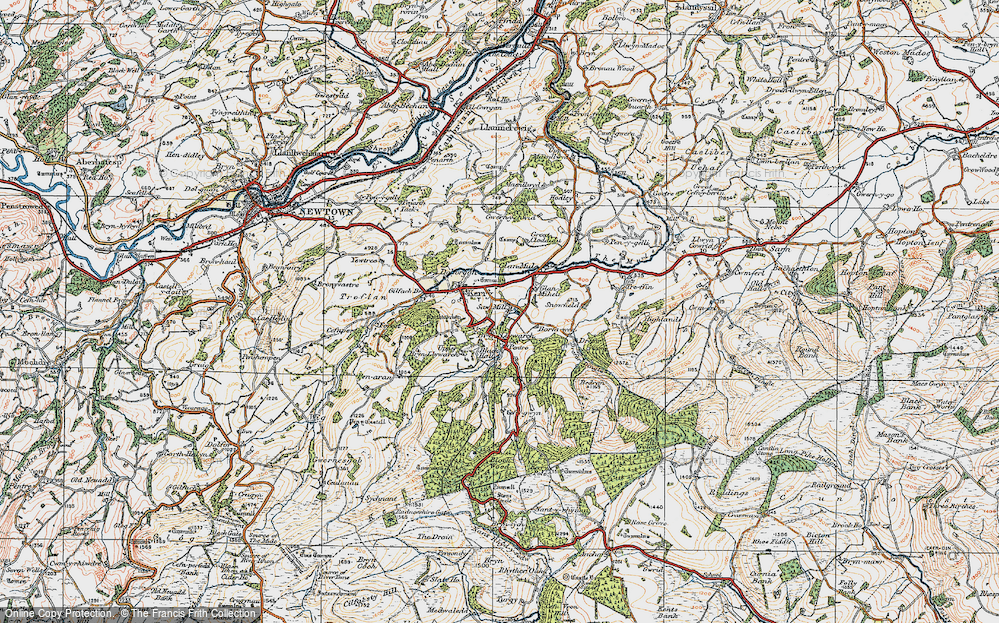 Old Map of Brynllywarch, 1920 in 1920
