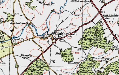 Old map of Bubbenhall Ho in 1919